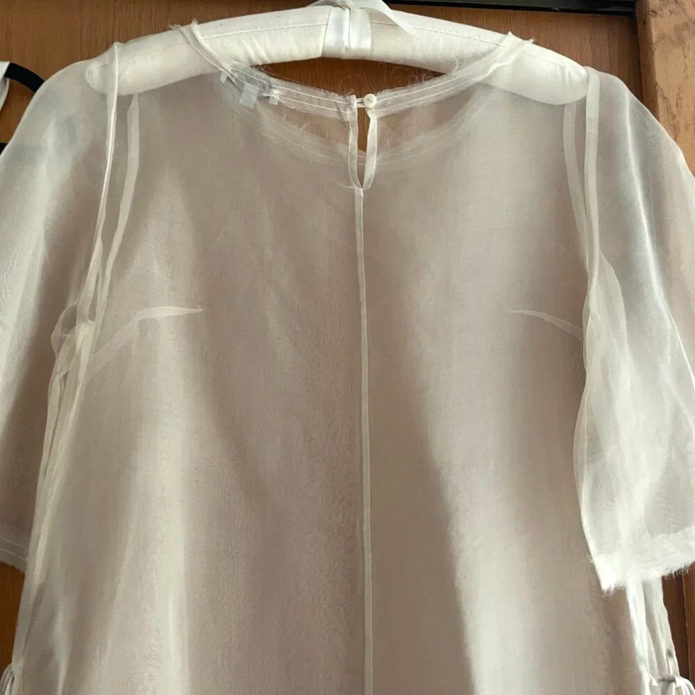 Kamperett SET Ivory Silk Thea Sheath & Lisette Midi Slip - Picture 8 of 10